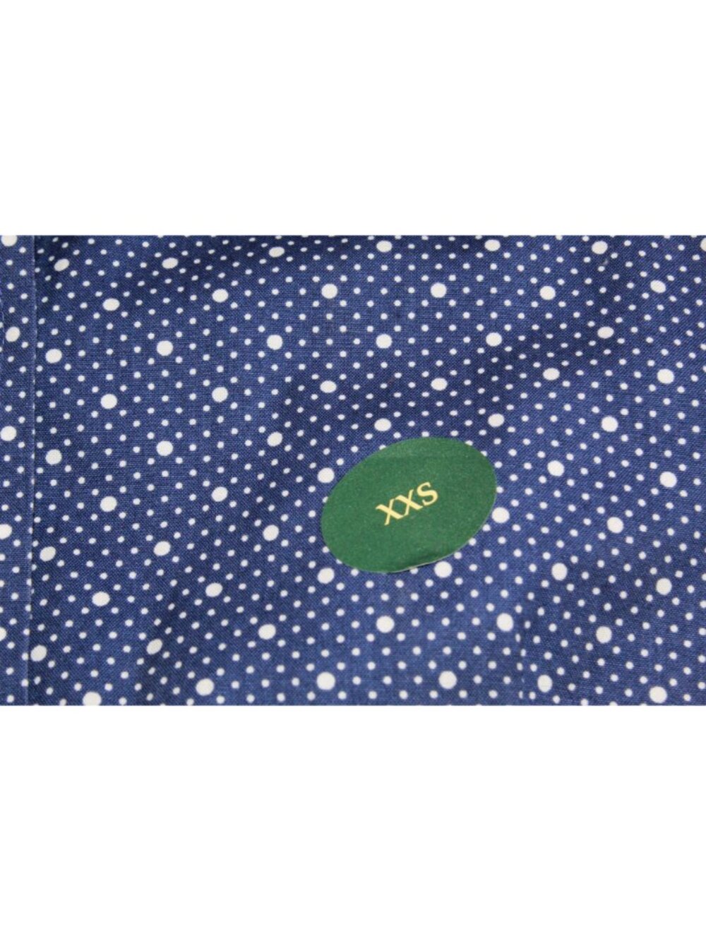 LL Bean Blue Polka Dot Button Down Shirt Wrinkle Free 100% Cotton XXS - Picture 11 of 14